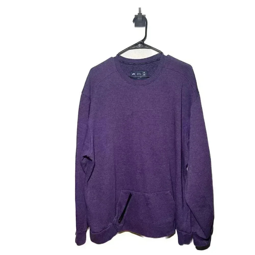 Vintage 90s Russell Athletic Sweatshirt Mens Size 2XL Crewneck Purple